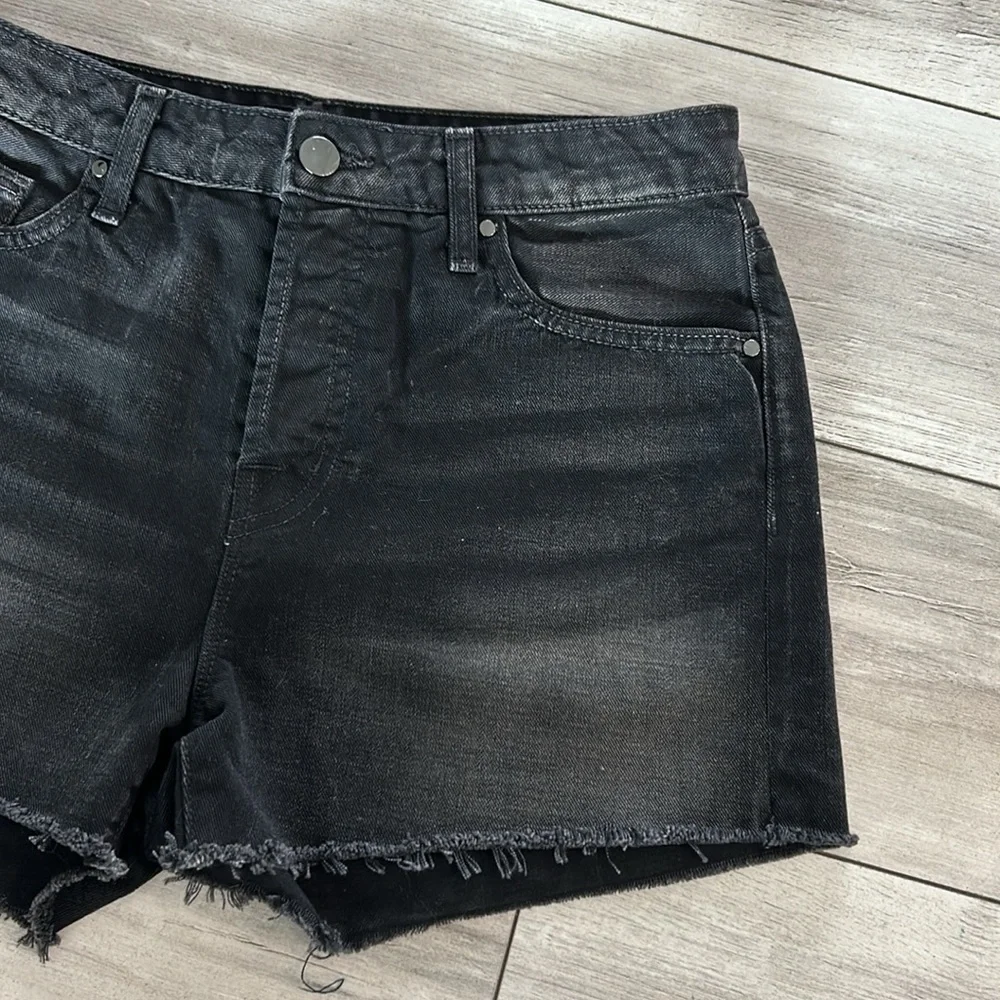 J Brand Gracie black jean shorts size 25